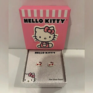 Hello Kitty Fine Silver Plated Earrings